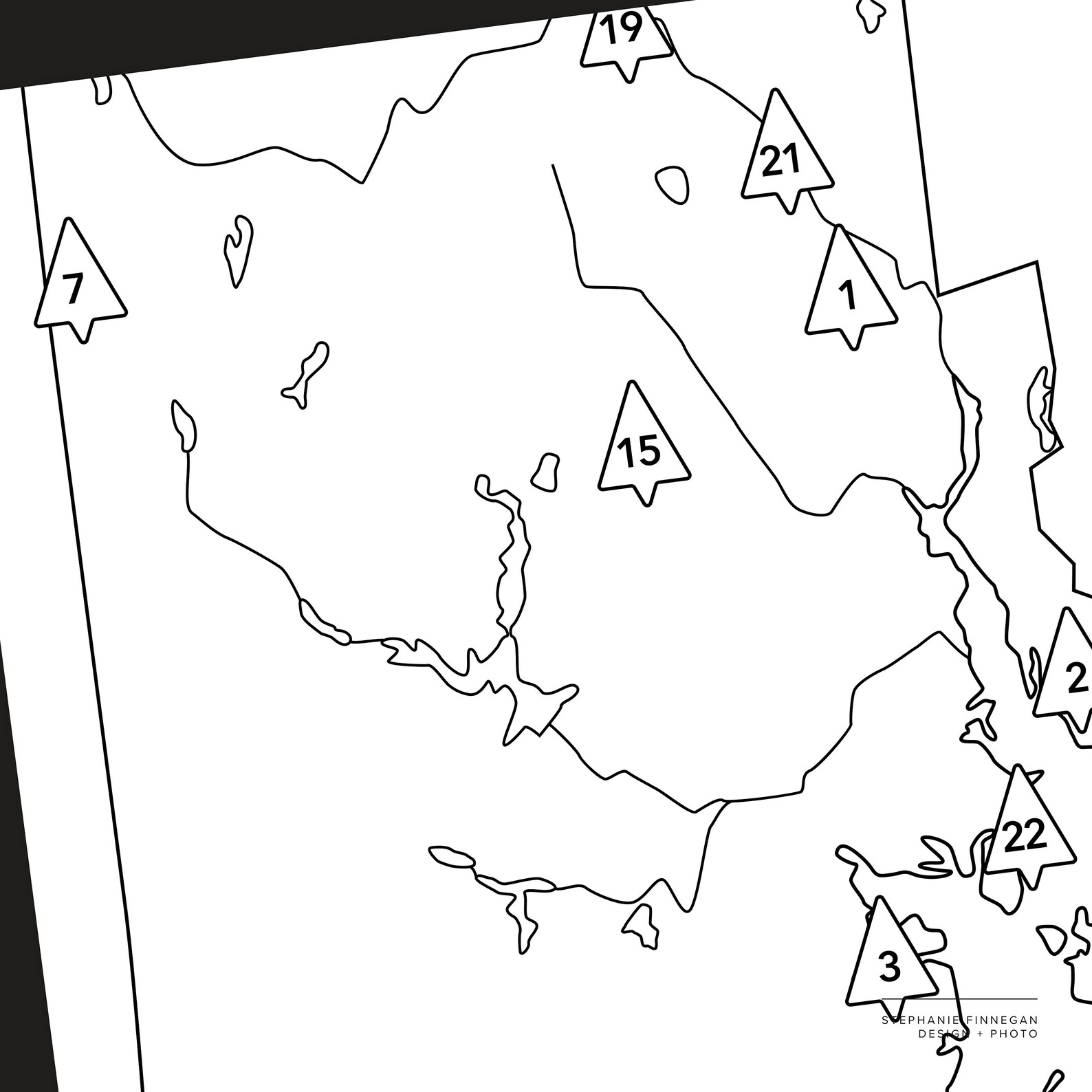RI State Parks Map Printable Map Coloring Parks Map Etsy