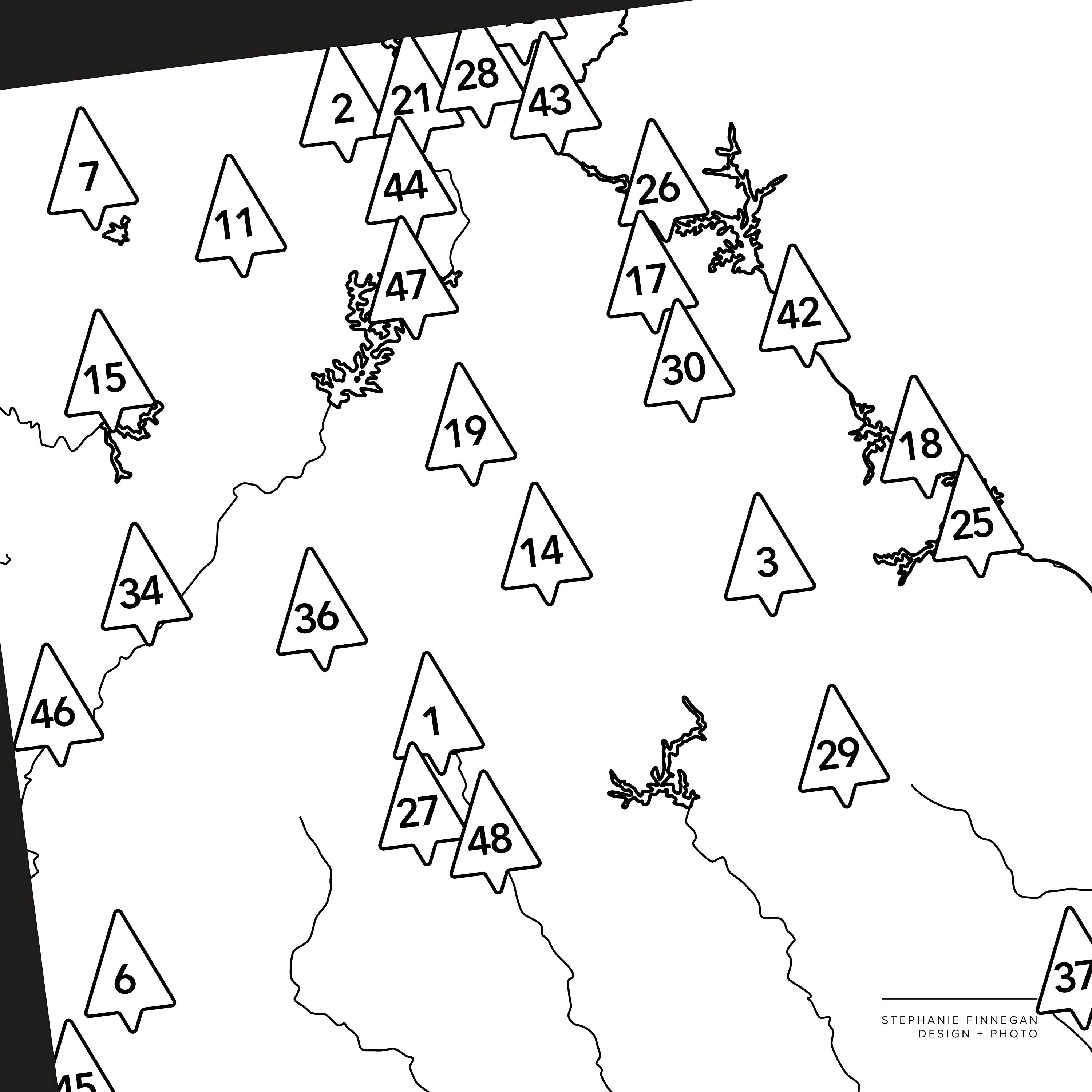 Ga state parks map printable map coloring parks map georgia parks