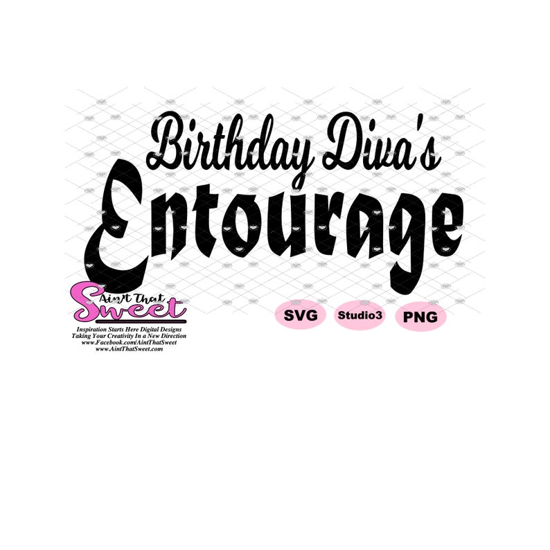 Download Birthday Diva and Birthday Diva's Entourage Transparent | Etsy