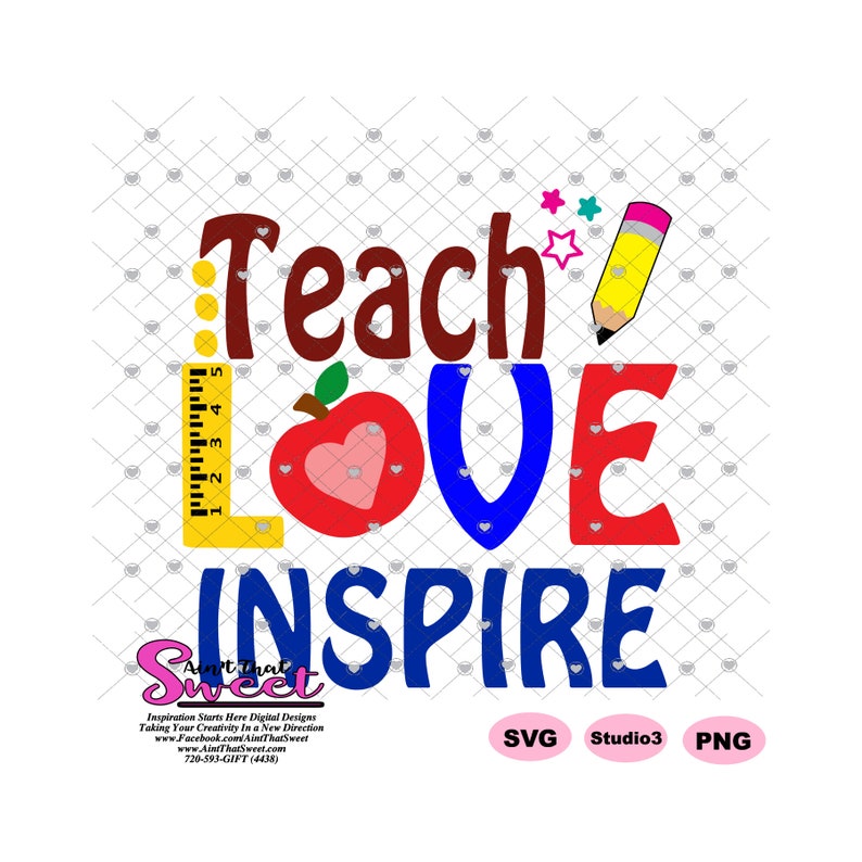 Free Free 307 Teach Love Inspire Apple Svg SVG PNG EPS DXF File