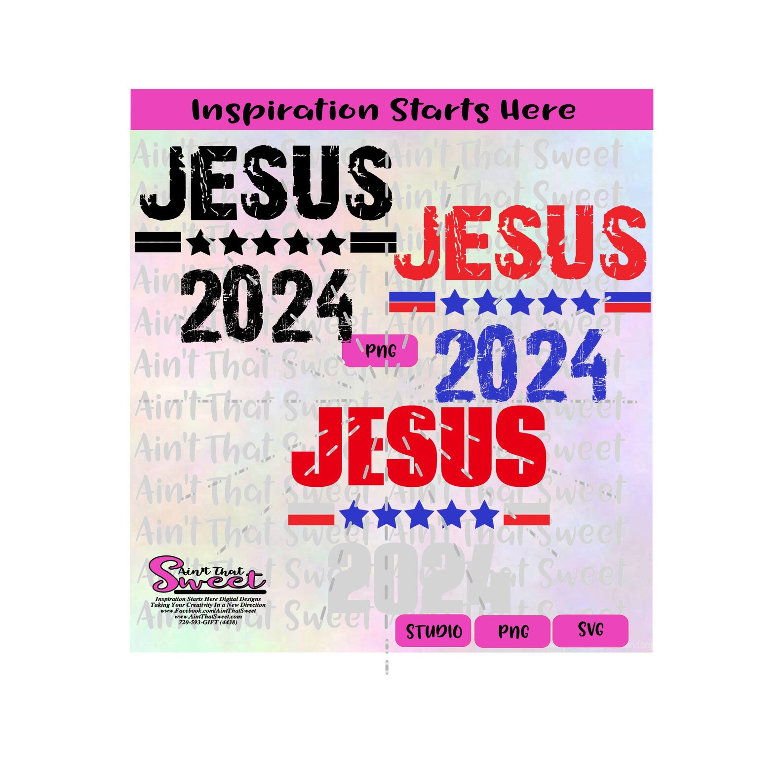 Jesus 2024 with Stars Transparent PNG SVG Silhouette | Etsy