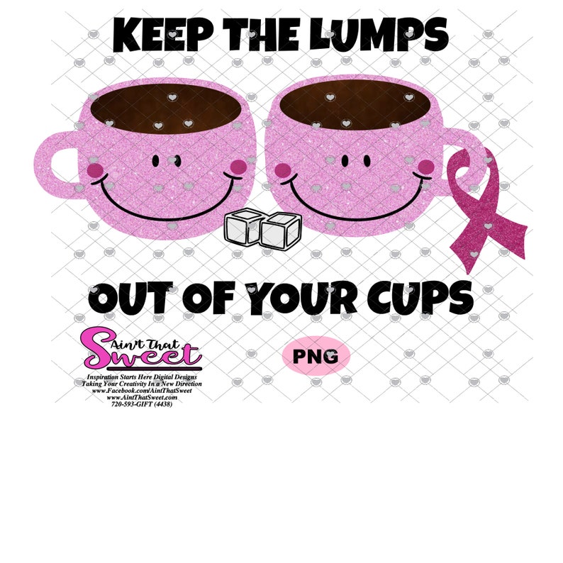 Keep the Lumps Out of Your Cups Breast Cancer Awareness Etsy