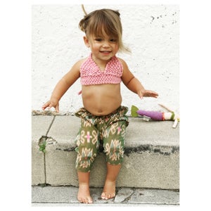 Boho Baby Bikini Top - Knit Bikini top for baby girl in blush pink - Bohemian Baby - Toddler Bikini