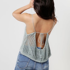 Knitted Summer Top Pattern PDF | Easy Knit Tank Top | Beginner Knitting Pattern | Women's Sleeveless Top | Instant Download