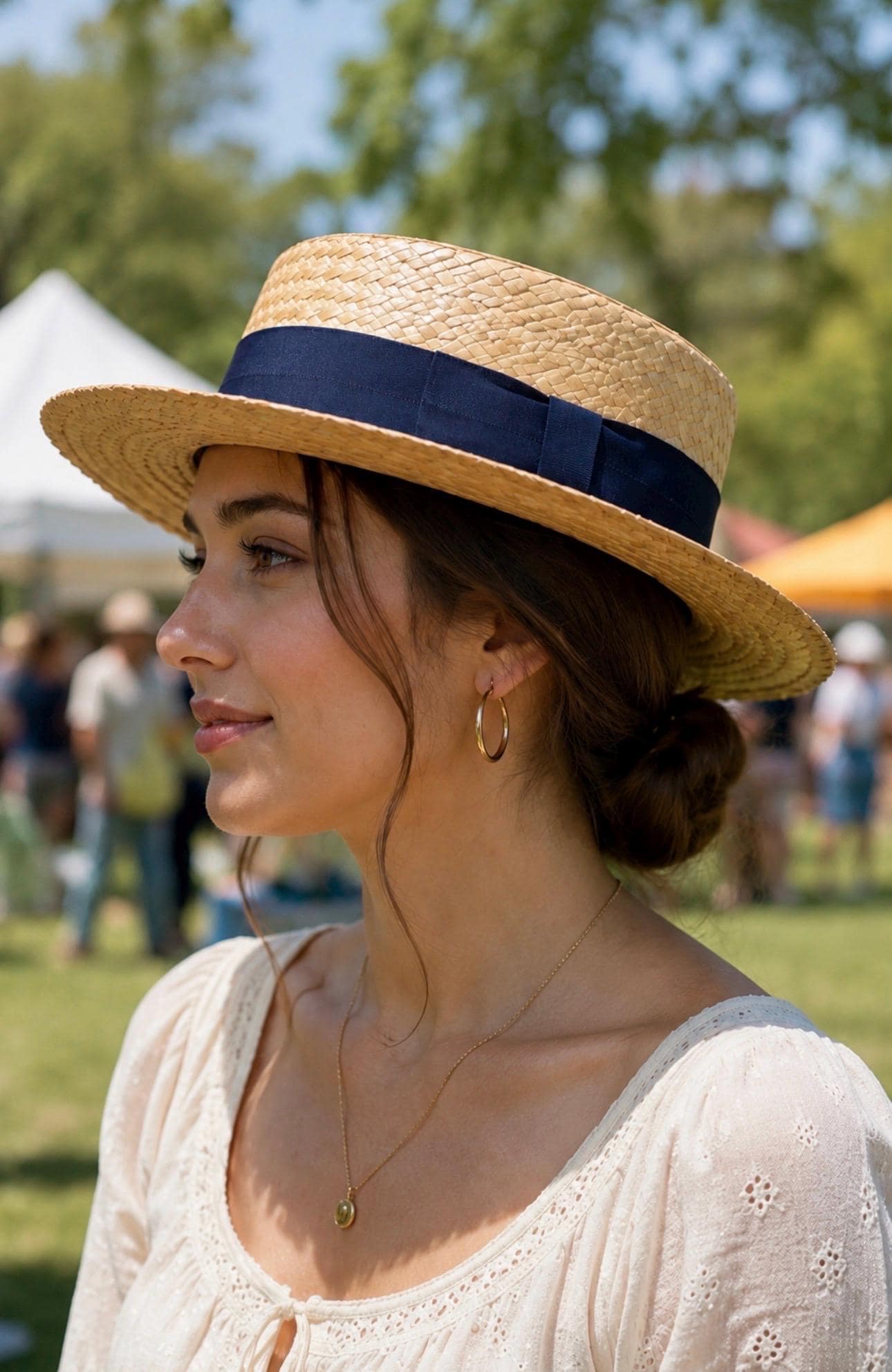Straw Boater Hats With Ribbon - Etsy
