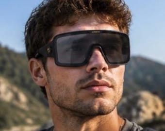 Carrera Black Wraparound Sunglasses – no-Polarized Sport Shades