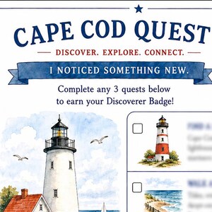 Cape Cod Reisepass | Schnitzeljagd für die ganze Familie (printable)