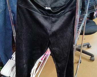 No Boundaries Black Velvet Leggings Size L (11-13) - Free Shipping