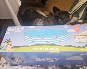 Bluey Fill 'N Fun Pool - 59 Inch Outdoor Play for Kids
