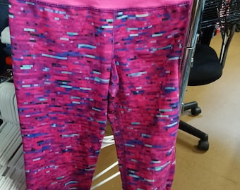 Champion DuoDry Leggings L Pink Multicolor - Free Shipping