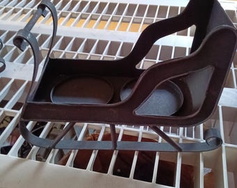 Rustic Metal Sleigh Candle Holder with Free Shipping - Holiday Decor
