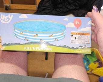 Bluey Fill and Fun Pool - Perfect for Ages 2+ - 60x60x10