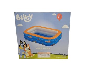 Bluey Inflatable Family Pool with Characters - 6ft Fun for Kids
