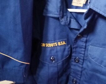 Boy Scouts of America Cub Scouts Uniform Shirt Size 9 - Free Shipping