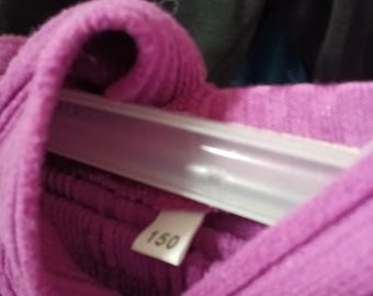 Purple Ribbed Knit Hoodie and Pants Set Size 150 - Free Shipping