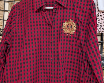 Camisa a cuadros rojos Lauren Ralph Lauren Talla L - Envío gratis en pedidos +