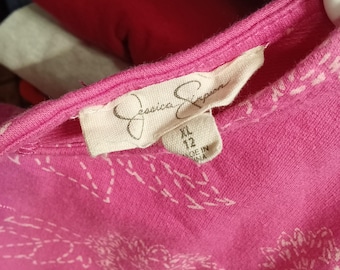 Jessica Simpson Pink Floral Top Size M - Free Shipping!