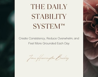 Zeszyt ćwiczeń Daily Stability System | Dziennik odporności emocjonalnej i dobrego samopoczucia (wersja cyfrowa do pobrania)