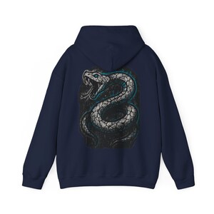 Graphic Hoodie: Broken Python Design - Distressed Urban Style image 4