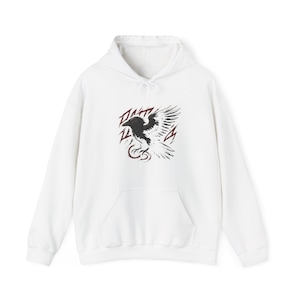 Sudadera con capucha estilo streetwear gótico Dark Raven, ropa de fantasía oscura, camiseta de moda alternativa