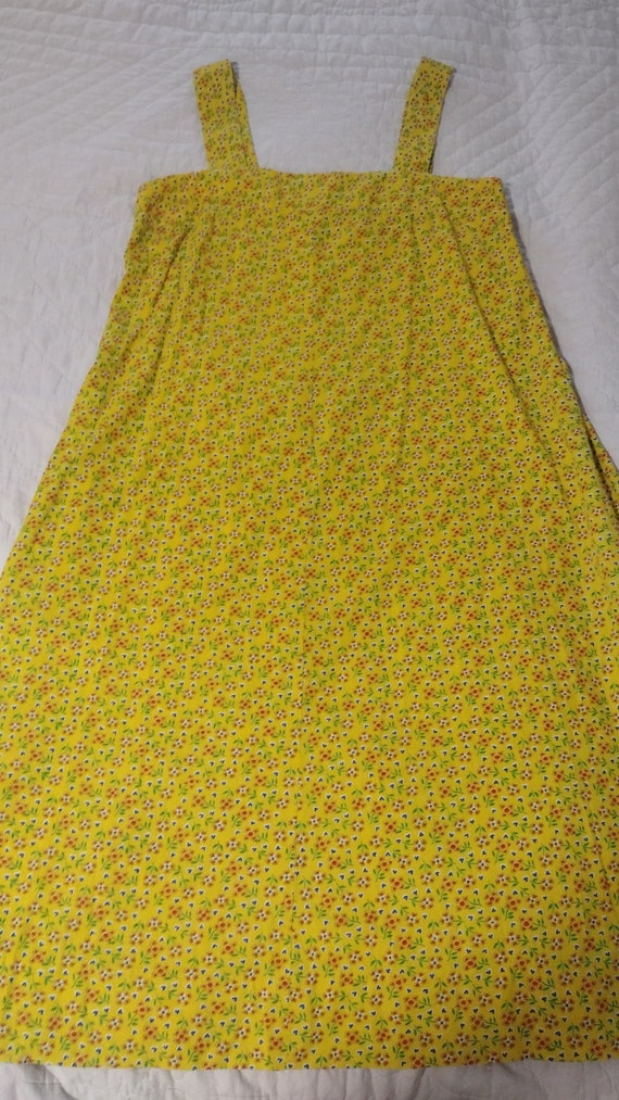 Yellow 1960's summer dress. Plus size 2XL, XXL - image 1