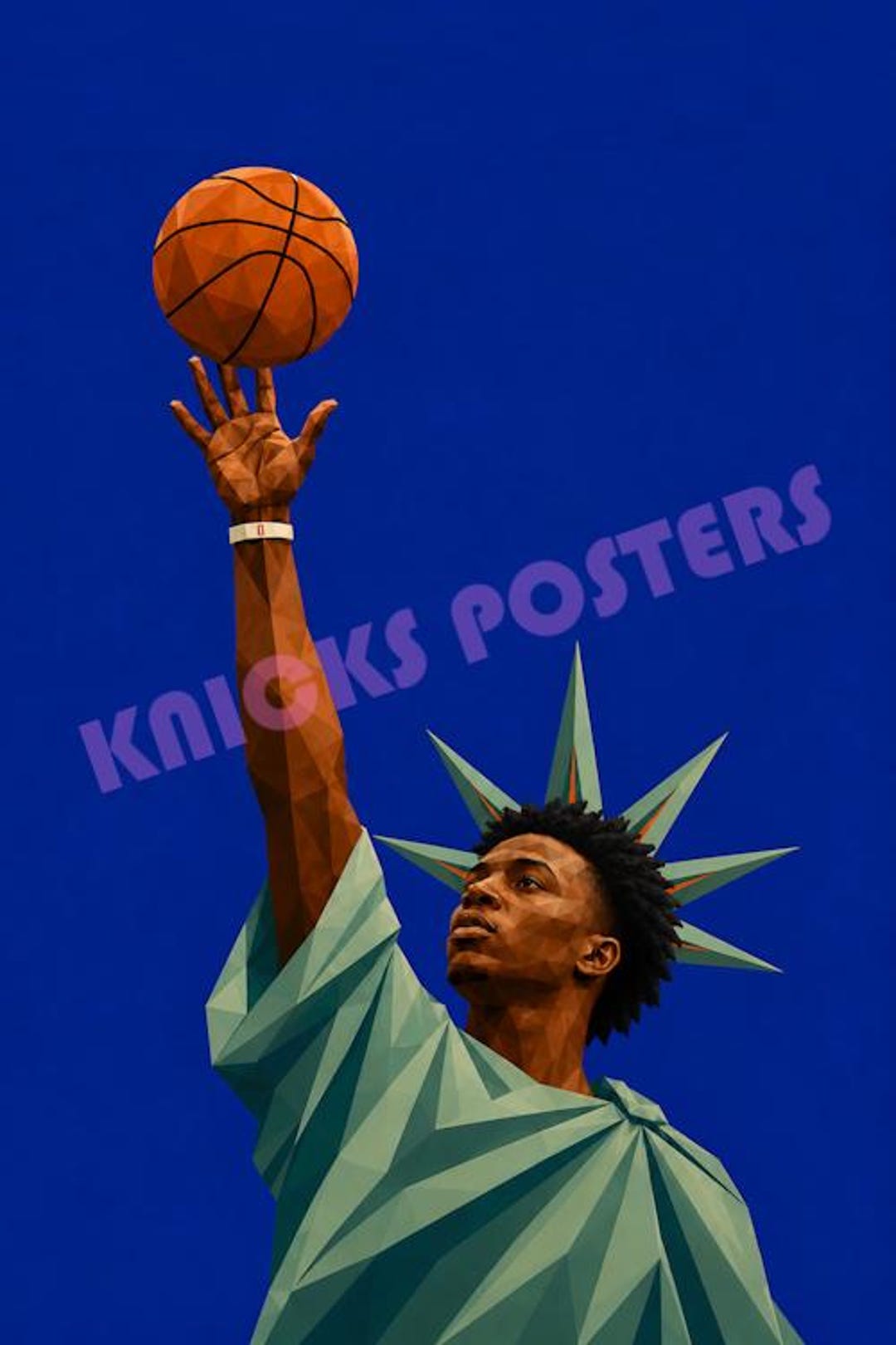 OG アヌノビー ポスター ニューヨークニックス NBA Knicks OG Anunoby Knicks Poster | the Tip-in | New York Basketball Wall