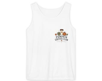 Pumpkin Coffee Club Tank Top | Garment-Dyed Cotton Fall Apparel