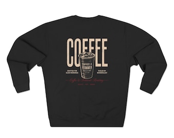 Coffee Ritual Crewneck Sweatshirt | Vintage Coffee Lover Graphic Tee