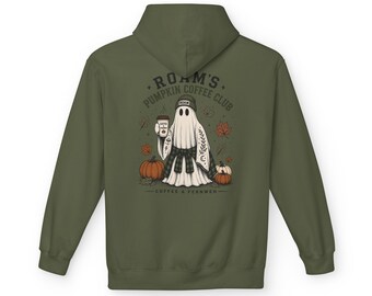 Roam's Pumpkin Coffee Club Hoodie | Cozy Fall Graphic Sweatshirt