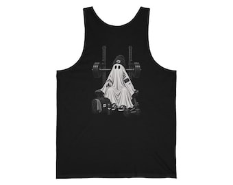 Tattooed Ghost Gym Tank Top | Alternative Weightlifting Jersey