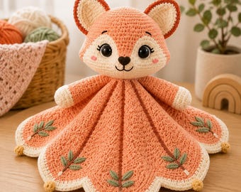 Crochet Fox Amigurumi Pattern PDF, Woodland Plush Toy, DIY Doll Gift, Instant Download