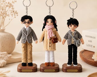 Pipe Cleaner Keychain Dolls, DIY Chenille Mini Handmade Craft Gift
