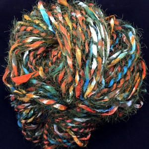 Handspun Super Bulky Art Yarn- “Southwestern Vibes”