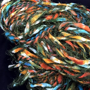 Handspun Super Bulky Art Yarn Southwestern Vibes image 3