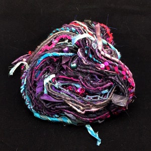 Handspun Bulky Art Yarn- Imperial Court