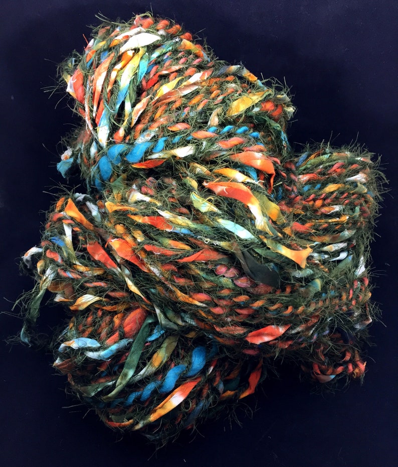 Handspun Super Bulky Art Yarn Southwestern Vibes image 2