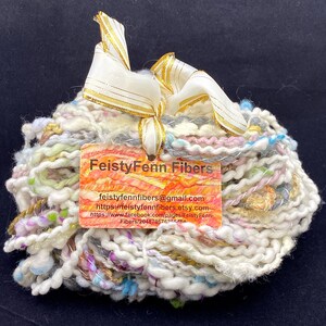 Handspun Bulky Art Yarn- “Cloud Melody”
