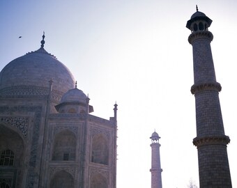 2D, Taj Mahal, India, Travel Photography, Wall Art, Film Photo, Scenery, Landscape Photography, World Wonder, Sunrise