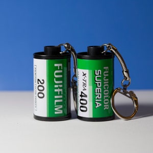 35mm C-41 Color Film Canister Keychains, Gift for Him, Gift for Her, Love of Photography, Love of Film Fuji Superia 200