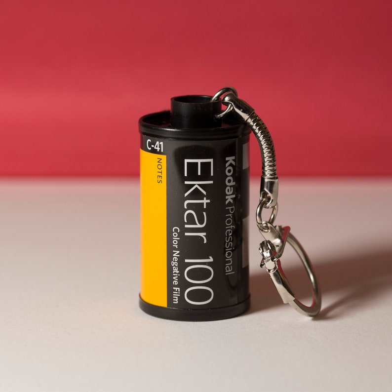 35mm C-41 Color Film Canister Keychains, Gift for Him, Gift for Her, Love of Photography, Love of Film Kodak Ektar 100