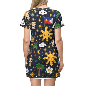 Bahay Kubo Dreams T-Shirt Kleid Bild 4