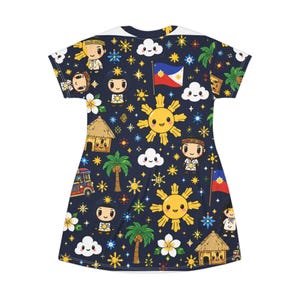 Bahay Kubo Dreams T-Shirt Kleid Bild 3