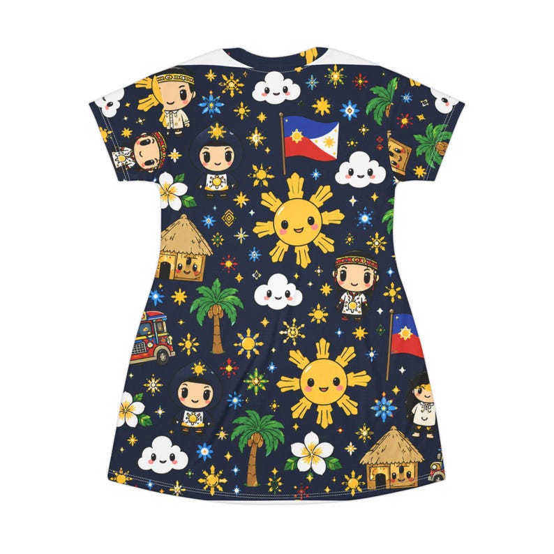 Bahay Kubo Dreams T-Shirt Kleid Bild 3