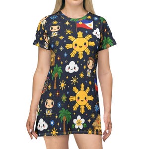 Bahay Kubo Dreams T-Shirt Kleid Bild 1