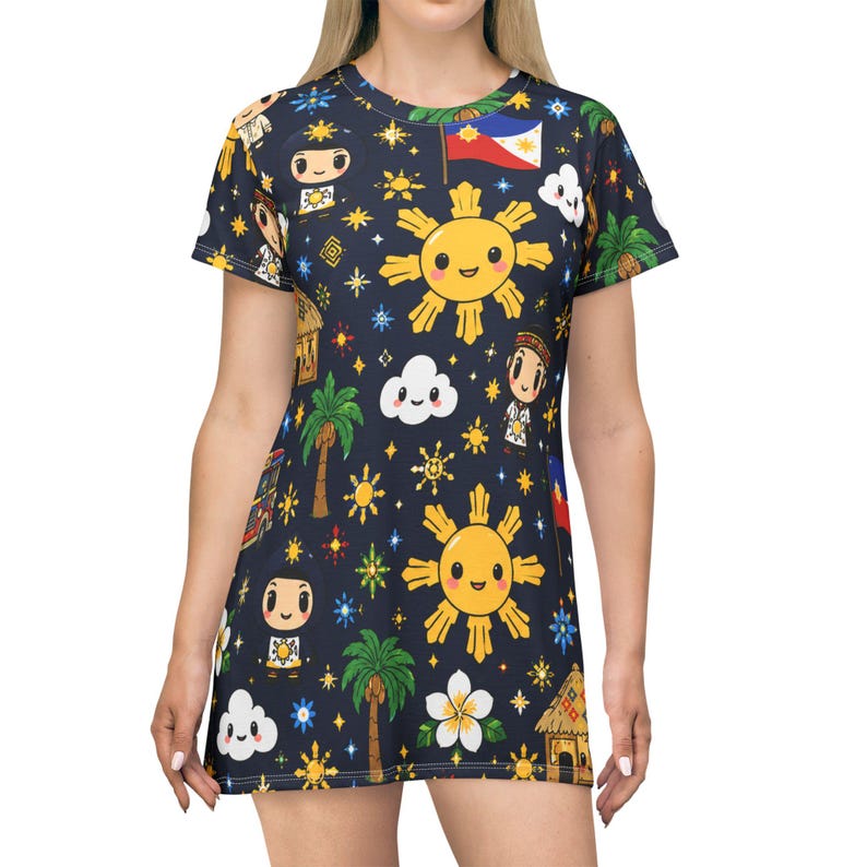 Bahay Kubo Dreams T-Shirt Kleid Bild 1