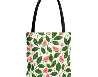 Bayabas Bliss Guava Pattern Tote Bag