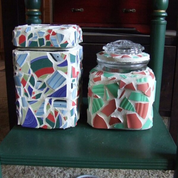 Mosaic Cottage Jar Set