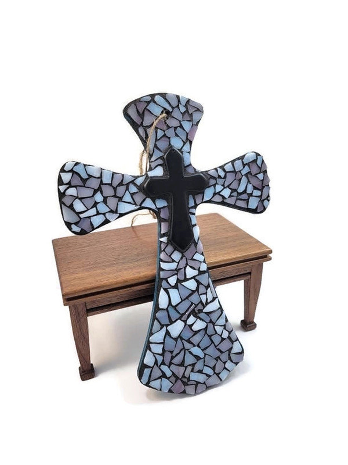 Mosaic Cross Wall Hanging Wall Art Religious Art Christian Etsy