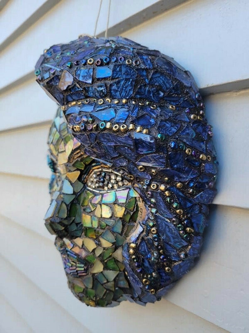Mosaic Woman of Color Wall Hanging Mask Mosaic Woman's Etsy