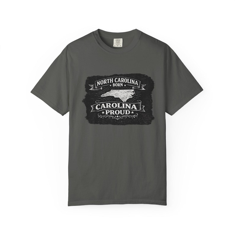 North Carolina Born Carolina Proud T-shirt | State Pride Tee image 1